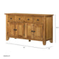 Classic Brown Farmhouse Storage Cabinet