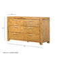 53" 6-Drawer Dresser