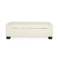 50" Ottoman Bench in Textured Fabric