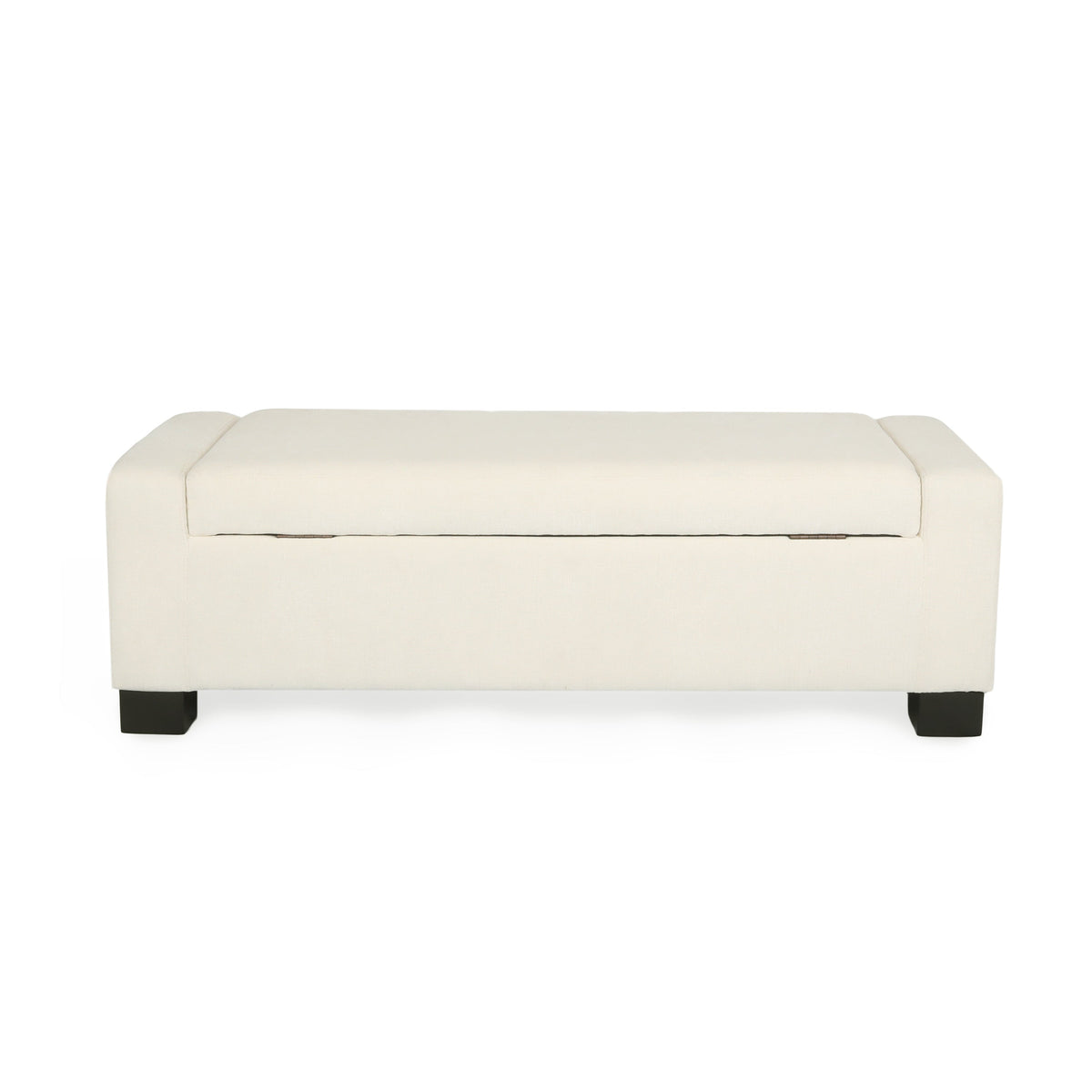 50" Ottoman Bench in Textured Fabric