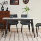 Grey PU Leather & Iron Leg Dining Chairs (2-Piece)