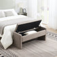 Modern Bed End Bench with Storage