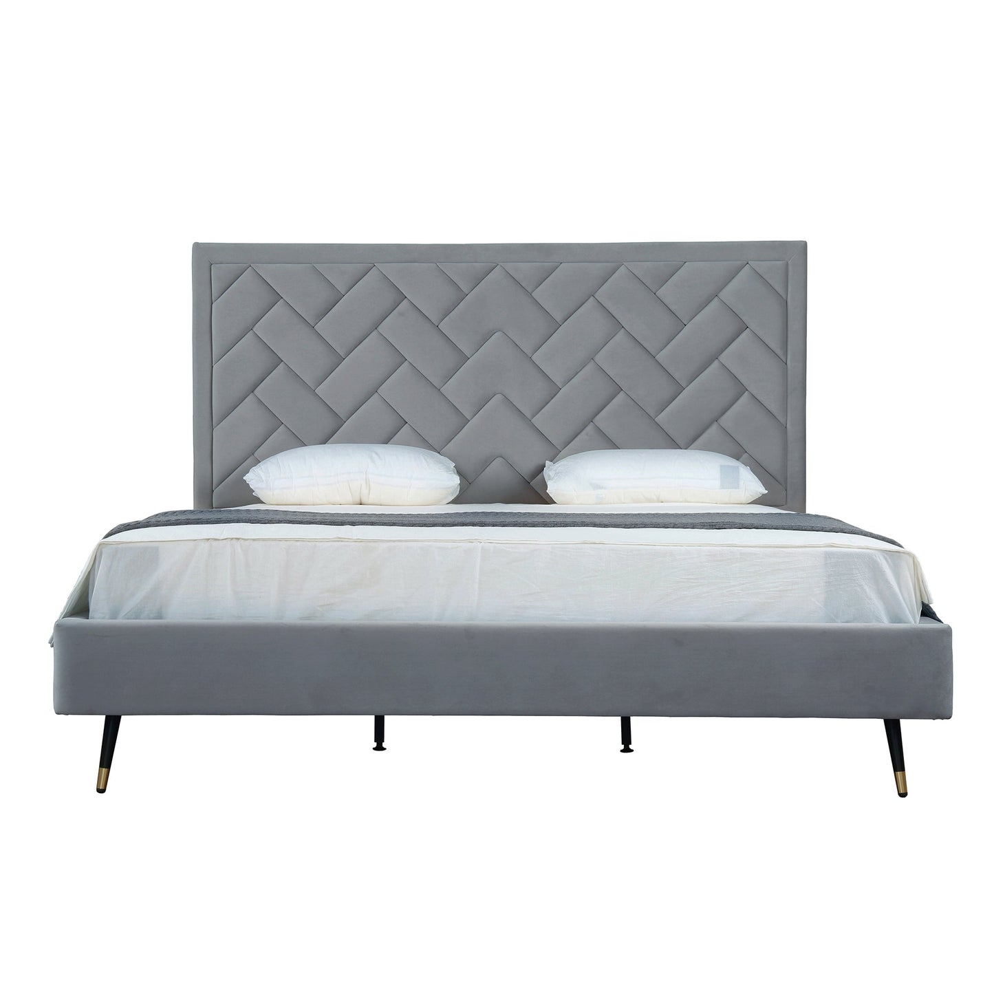 Crosby Upholstered Velvet King Bed