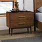 Walnut Color 3-Piece Bedroom Set