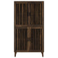Sakai Dark Pine 4-Door Tall Accent Cabinet