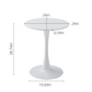 White Round Dining Table
