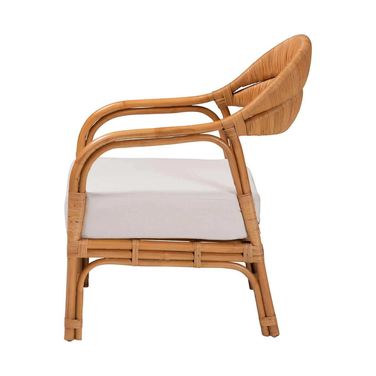 Honey Rattan Accent Chair