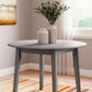 Shullden - Round Drm Drop Leaf Table - Gray