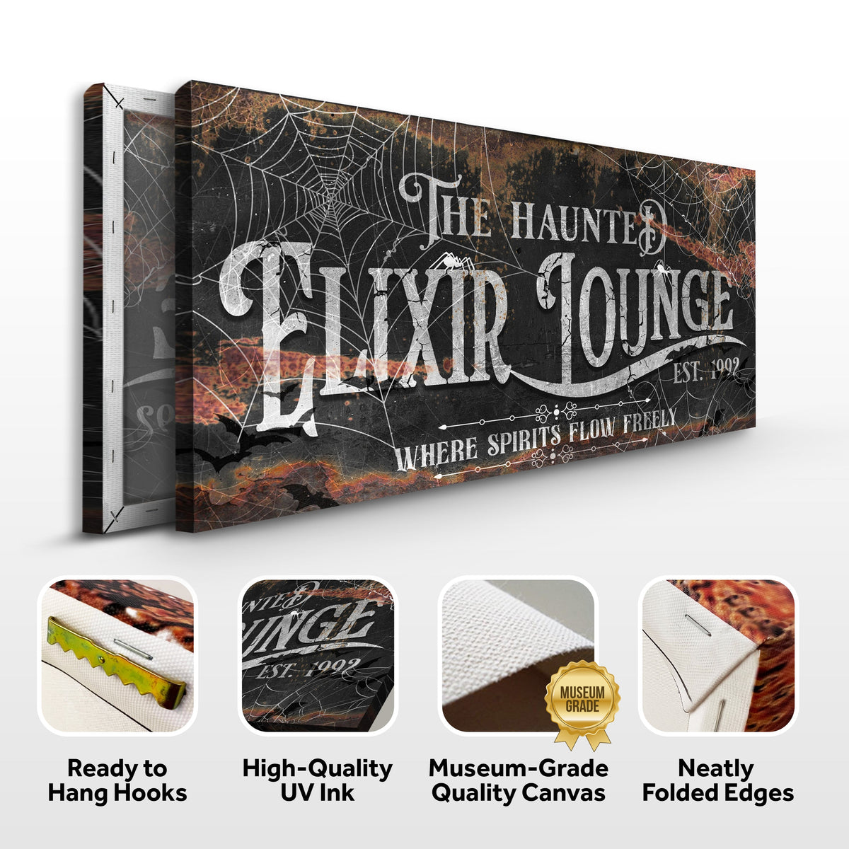 The Haunted Elixir Lounge Halloween Sign III - view 6