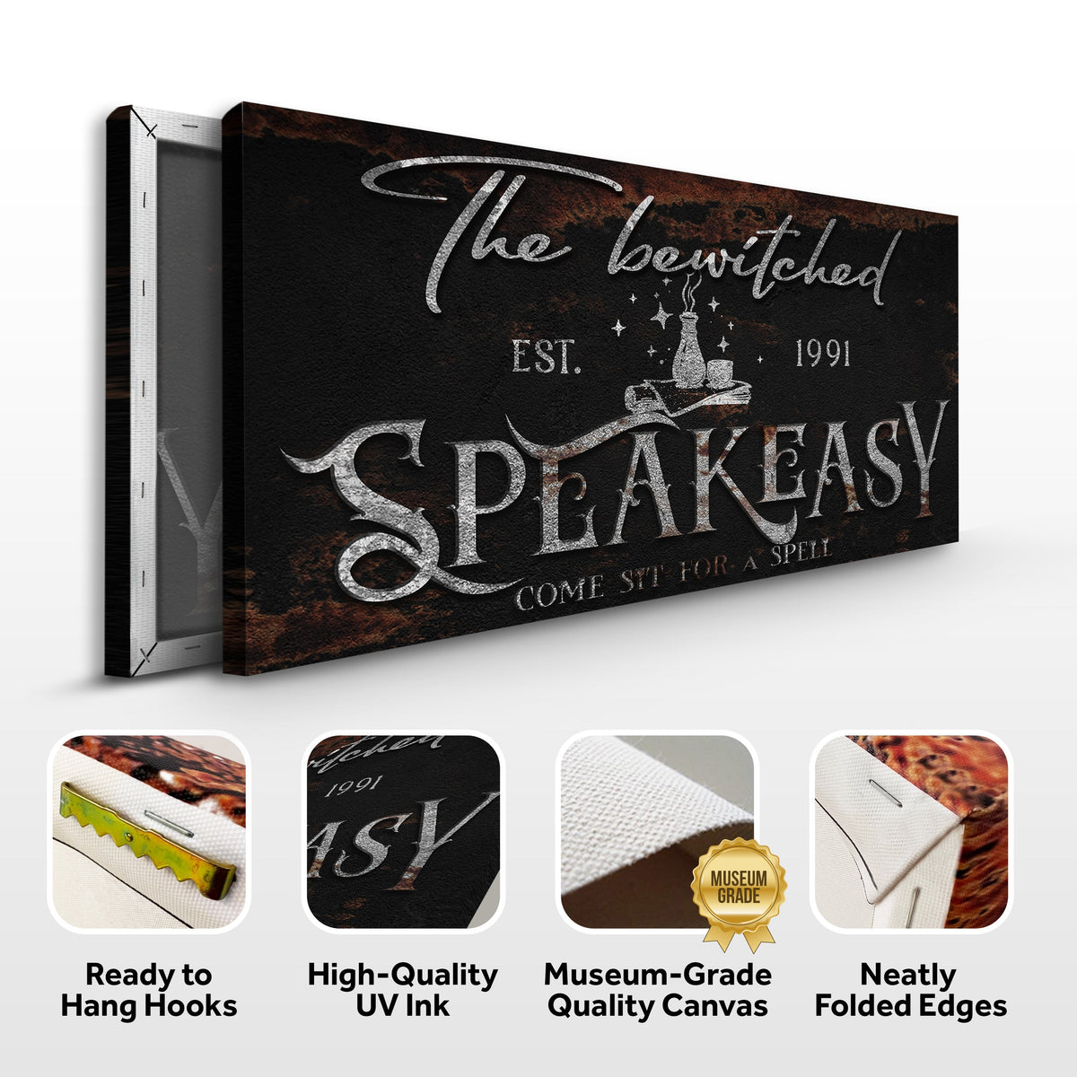 The Bewitched Speakeasy Halloween Sign III - view 6