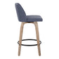 26" Contemporary Fixed-Height Counter Stool with Swivel