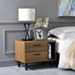 Trolgar - Accent Table - Brown Oak & Black