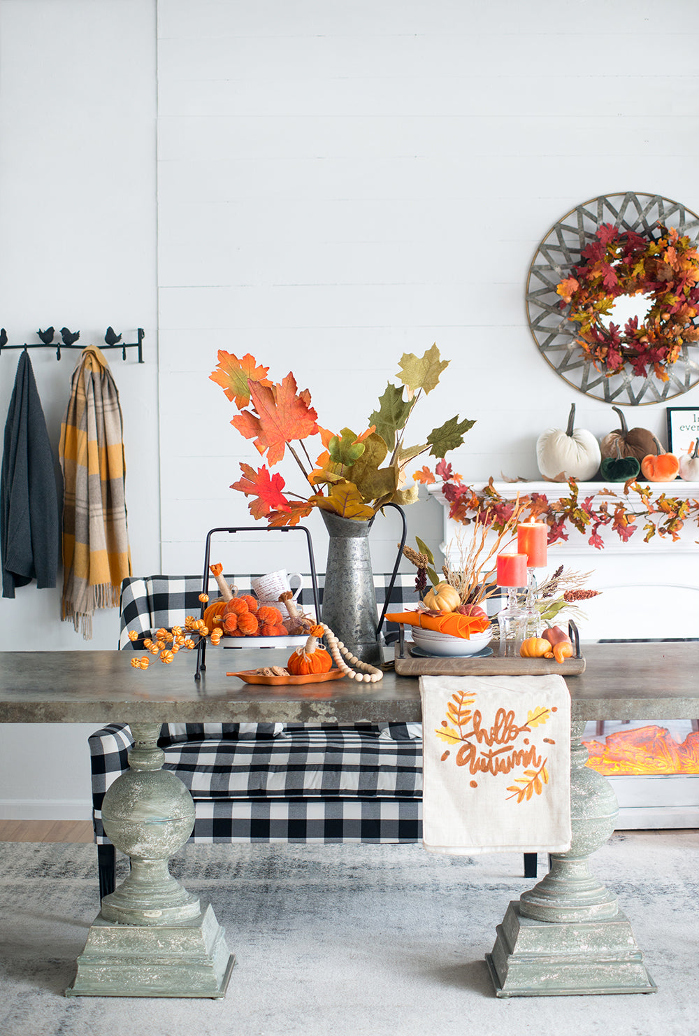 5x7" Md Pumpkin Ornament Set of 6