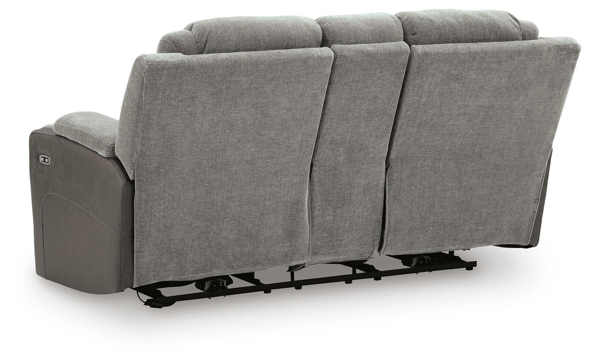 Mixed Motion - Power Reclining Loveseat With Console / Adjustable Headrest - view 5