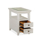 Heron Cove - Chairside End Table - Chalk White