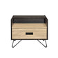 Melkree - Accent Table - Oak & Black