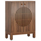 28.74" Farmhouse Brown Shoe Cabinet