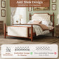 Queen Size Upholstered Platform Bed with Button Tufted Headboard