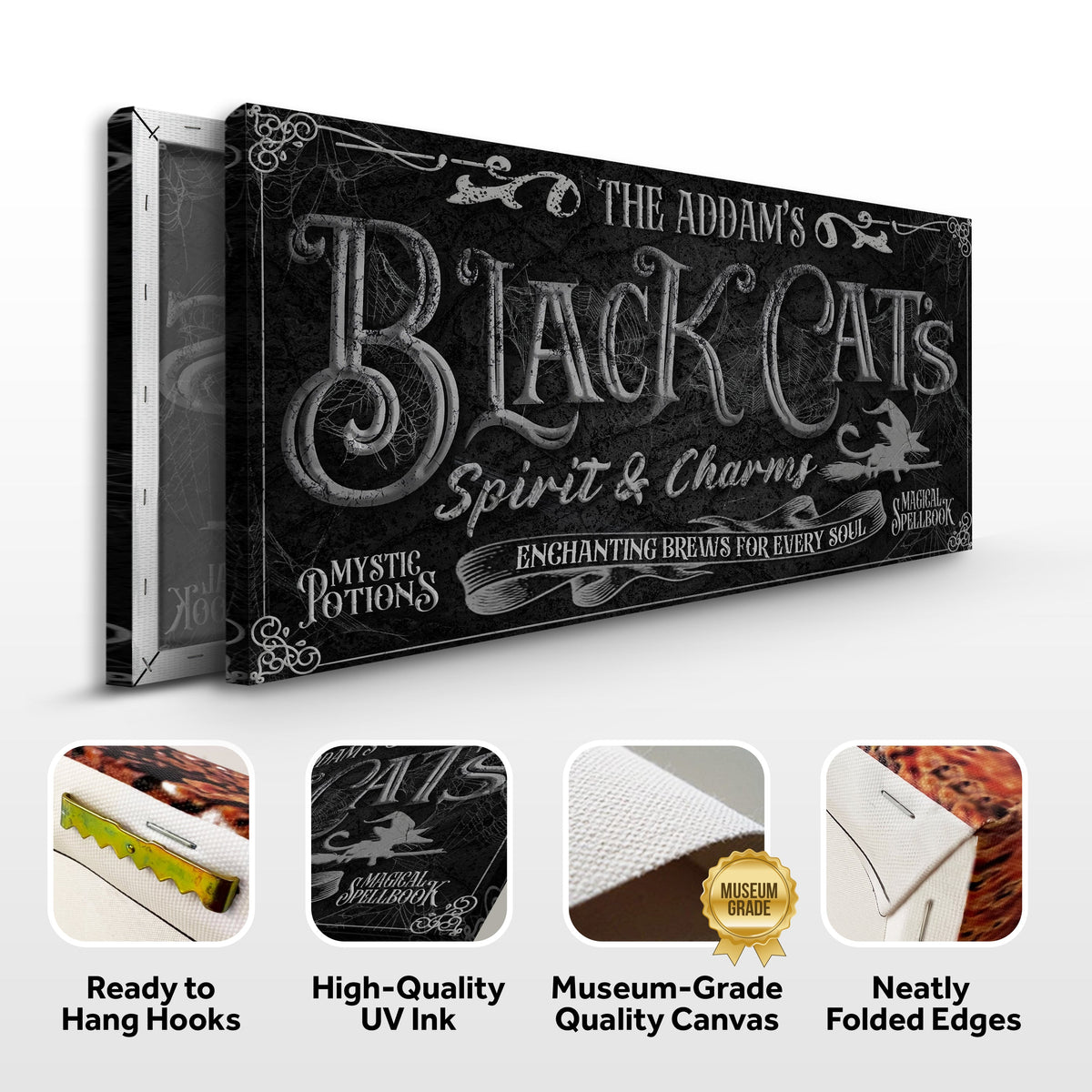 Black Cat’s Spirits & Charms Bar Halloween Sign II - view 6
