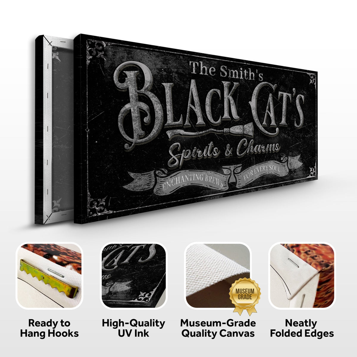 Black Cat’s Spirits & Charms Bar Halloween Sign III - view 6