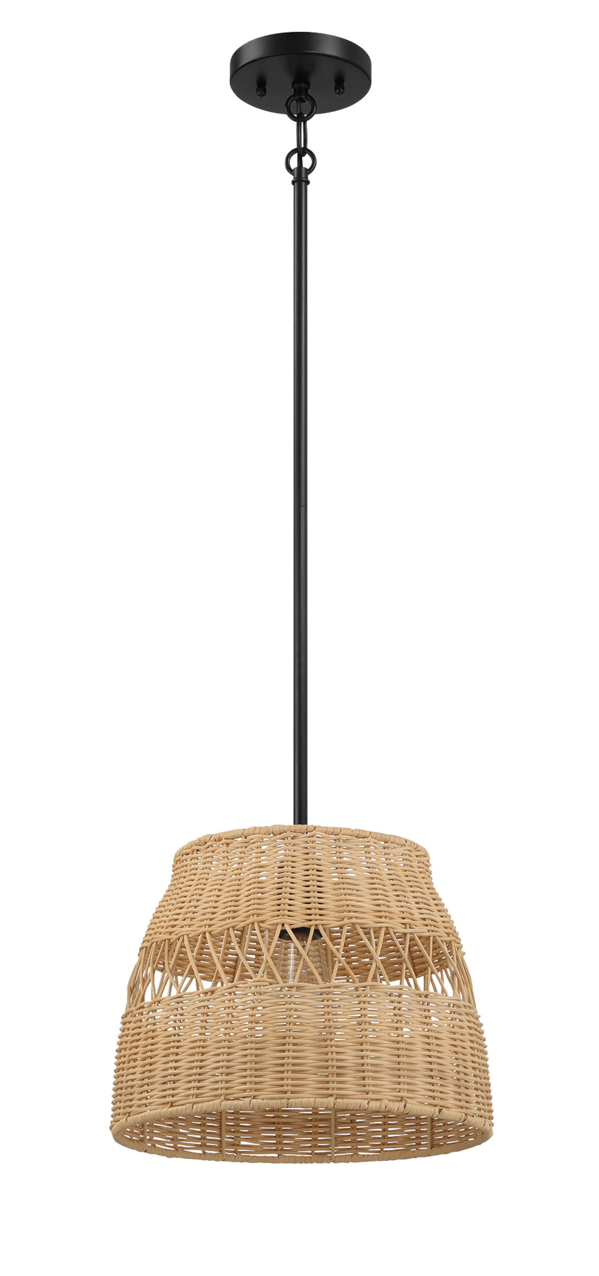 Essence Single Lights Pendant With Rattan Shade