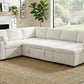 Convertible Sofa Bed - 111" Sectional Sofa with Reversible Chaise