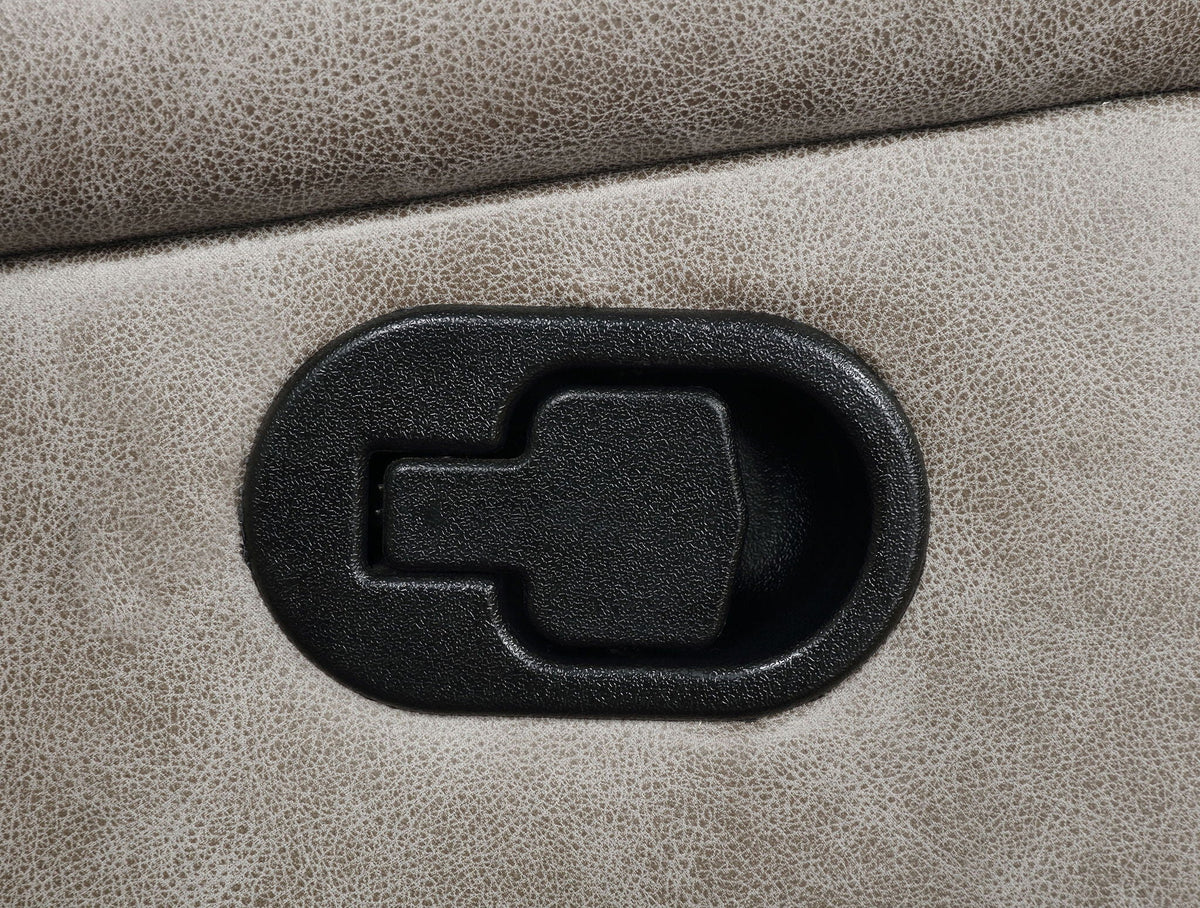 Greer Upholstered Motion Reclining Loveseat Taupe - view 3