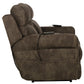 Tranquility - Power Headrest Power Lay Flat Reclining Cons Loveseat With CR3 Heat / Massage / Lumbar - Pewter