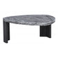 Granite Gray Marble-Look Coffee Table Set