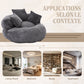 Single Bean Bag Chair with Pillows & Armrest