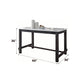 Yelena - Counter Height Table With Marble Top - Marble Top & Weathered Espresso