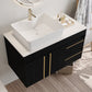 36" Wall-Mounted Bathroom Vanity with Vessel Sink