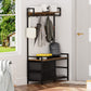 33.1" Wide Hall Tree with 2 Movable Drawers and Shoe Storage