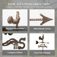 Classic Roof Mount Wind Direction Indicator - Rooster Weather Vane