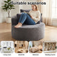 43-Inch Round Corduroy Single Sofa