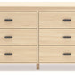 Cabinella - Six Drawer Dresser - Tan