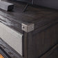 Todoe - LG TV Stand w/Fireplace Option - Gray