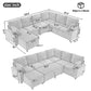 Versatile U-Shaped Sectional Sofa Bed