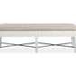 Heron Cove - Bench With Upholstered Seat - Chalk White