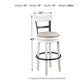 Valebeck - Tall Upholstered Swivel Barstool