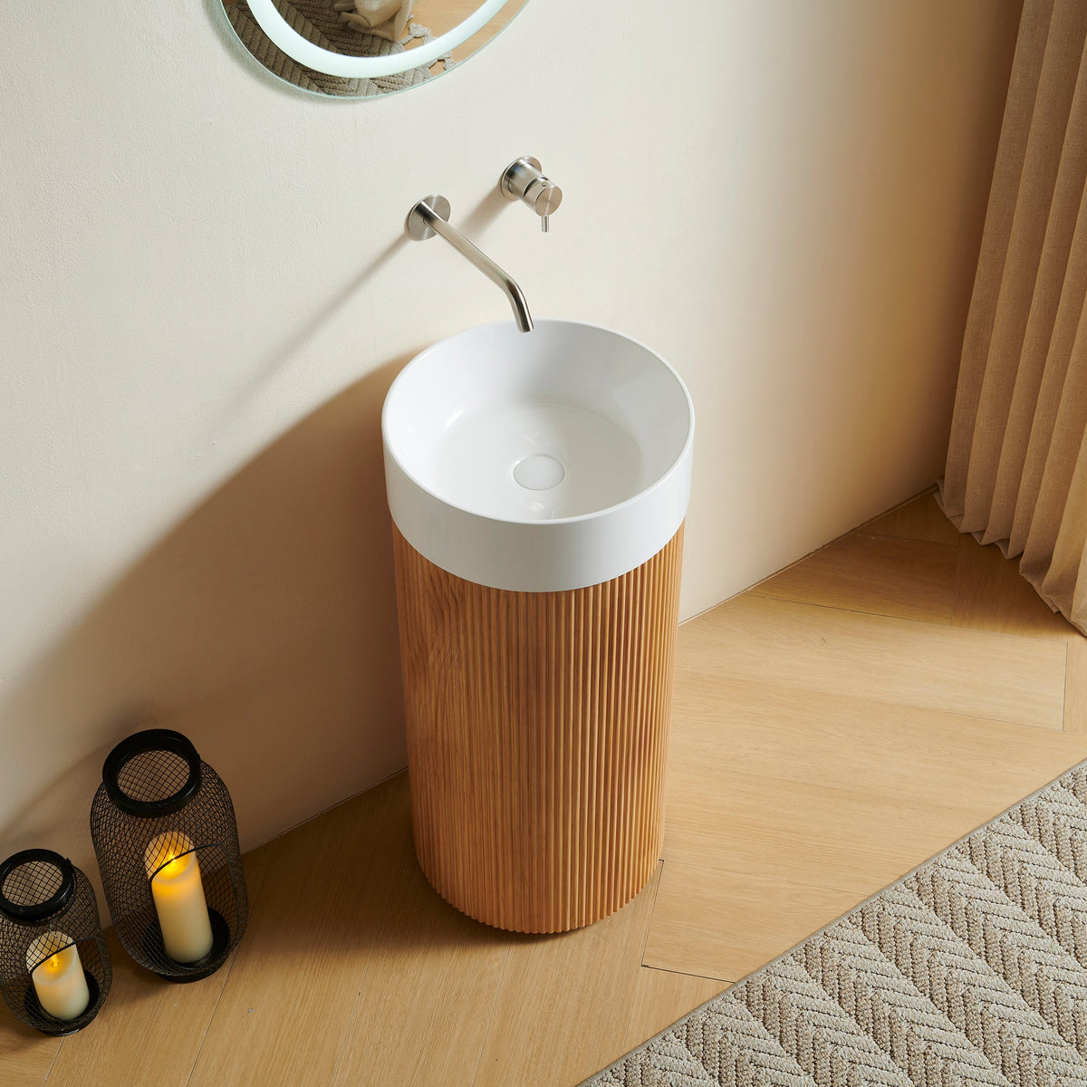 JINBO 16" Freestanding Cylindrical Cabinet