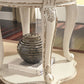 Realyn - Round End Table - White / Brown