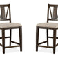 Westley Falls - Counter Chair With Upholstered Seat (Set of 2) - Graphite