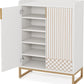 29.52 Inches White Shoe Cabinet