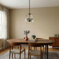 Soiree Four Candle Lights Pendant With Clear Glass