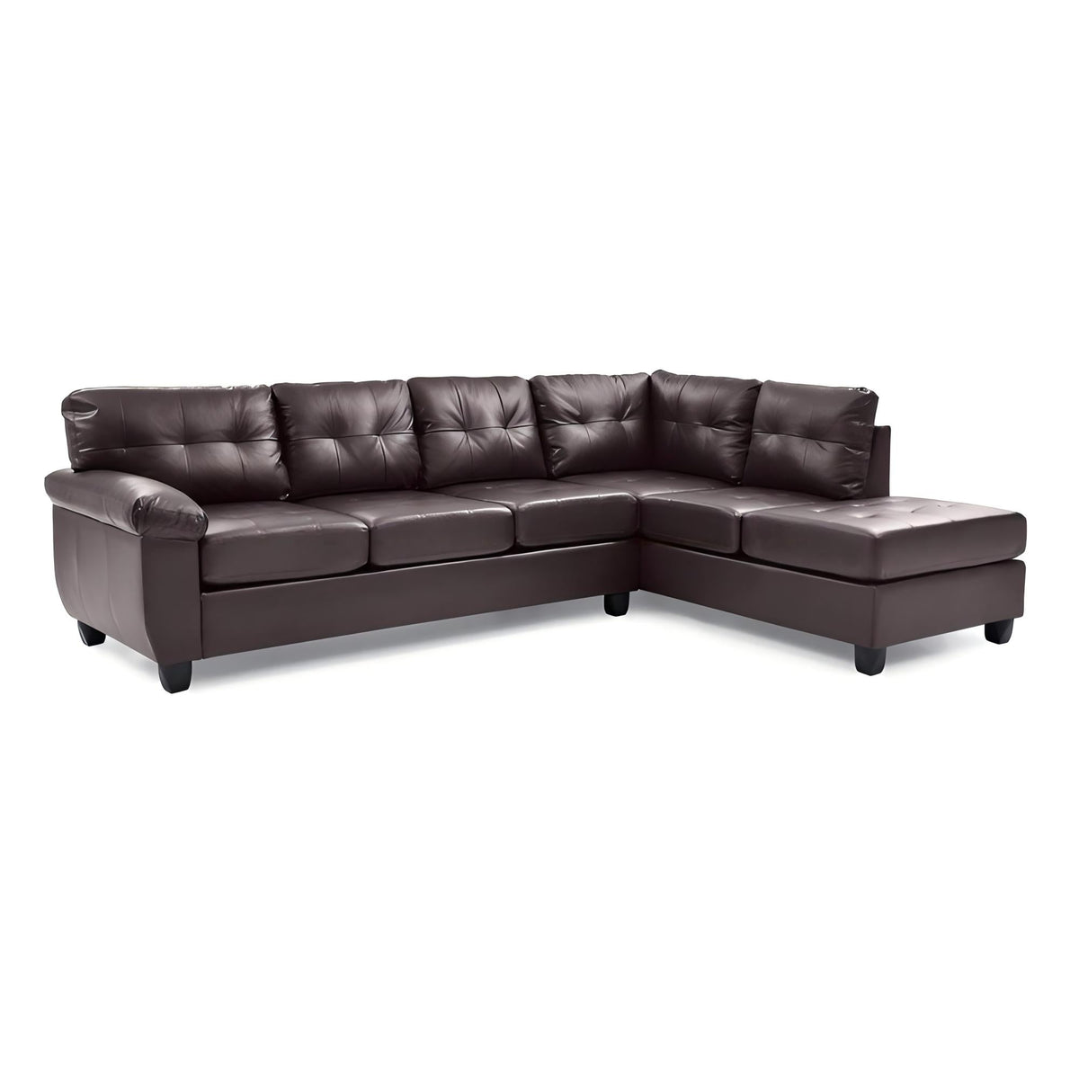 Gallant G905B-SC Sectional Without Ottoman - Cappuccino