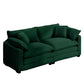 Modern 2 Seater With 4 Pillows, Upholstered Deep Seating Loveseat - view 12
