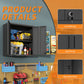 Metal Wall-Mounted Tool Storage Cabinet