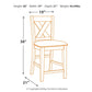 Caitbrook - Upholstered Barstool (Set of 2) - Gray