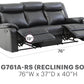 Glory Furniture Ward G761A-RS Double Reclining Sofa